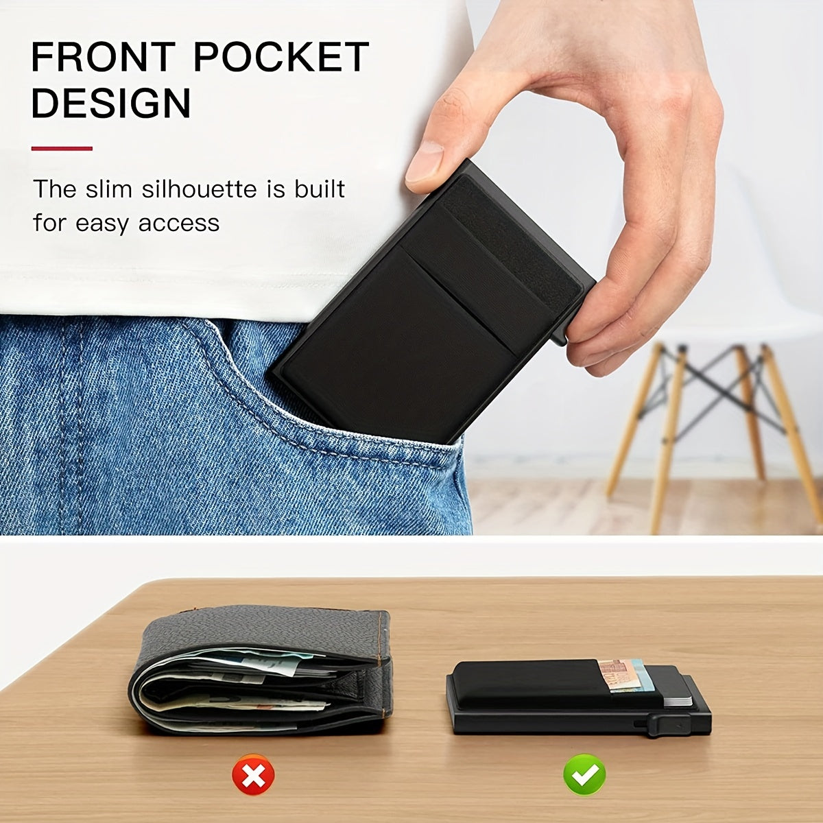 RFID Blocking Card Holder – Automatic Distribution and Large Capacity for Safe Card Storage