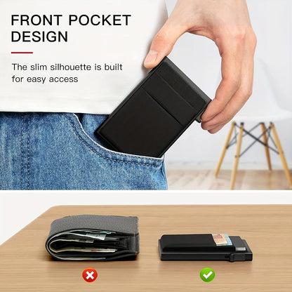 RFID Blocking Card Holder – Automatic Distribution and Large Capacity for Safe Card Storage