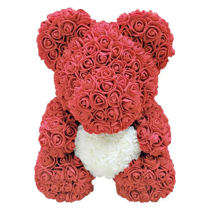 RosaBear | A handcrafted rose teddy for enduring affection