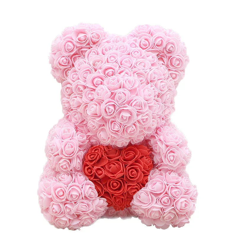RosaBear | A handcrafted rose teddy for enduring affection