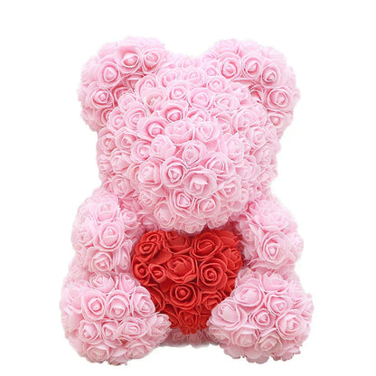 RosaBear | A handcrafted rose teddy for enduring affection