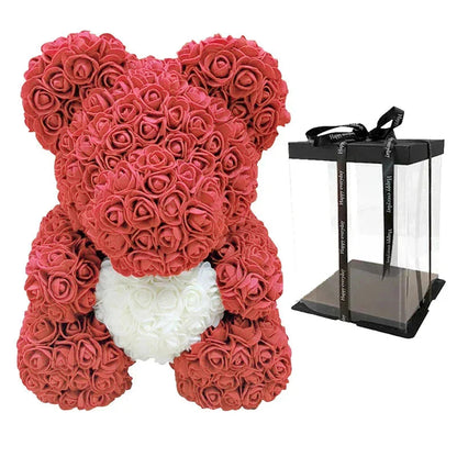 RosaBear | A handcrafted rose teddy for enduring affection