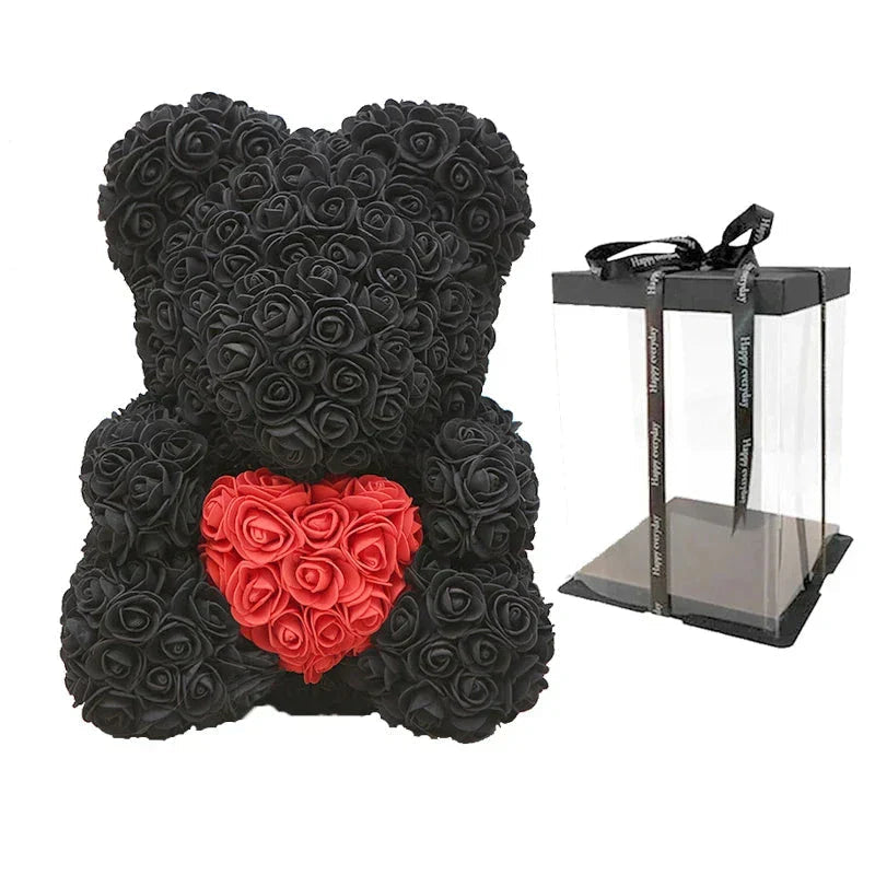 RosaBear | A handcrafted rose teddy for enduring affection