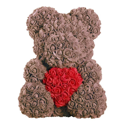 RosaBear | A handcrafted rose teddy for enduring affection