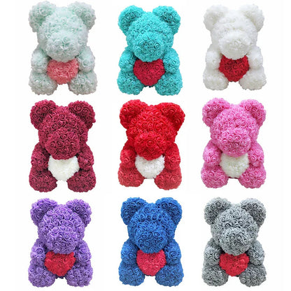 RosaBear | A handcrafted rose teddy for enduring affection