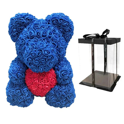 RosaBear | A handcrafted rose teddy for enduring affection