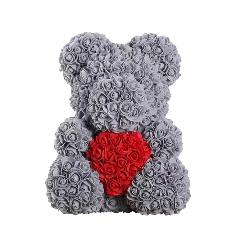 RosaBear | A handcrafted rose teddy for enduring affection