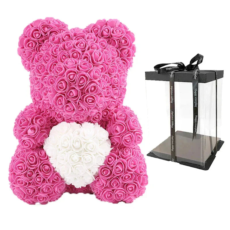 RosaBear | A handcrafted rose teddy for enduring affection