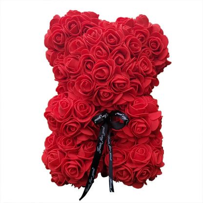 RosaBear | A handcrafted rose teddy for enduring affection