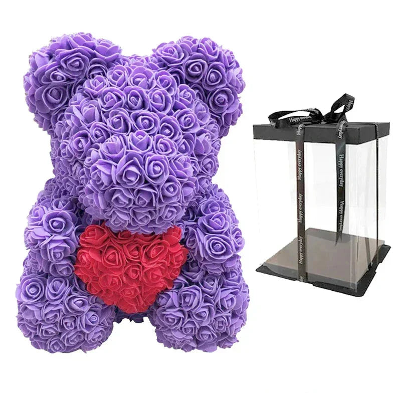 RosaBear | A handcrafted rose teddy for enduring affection
