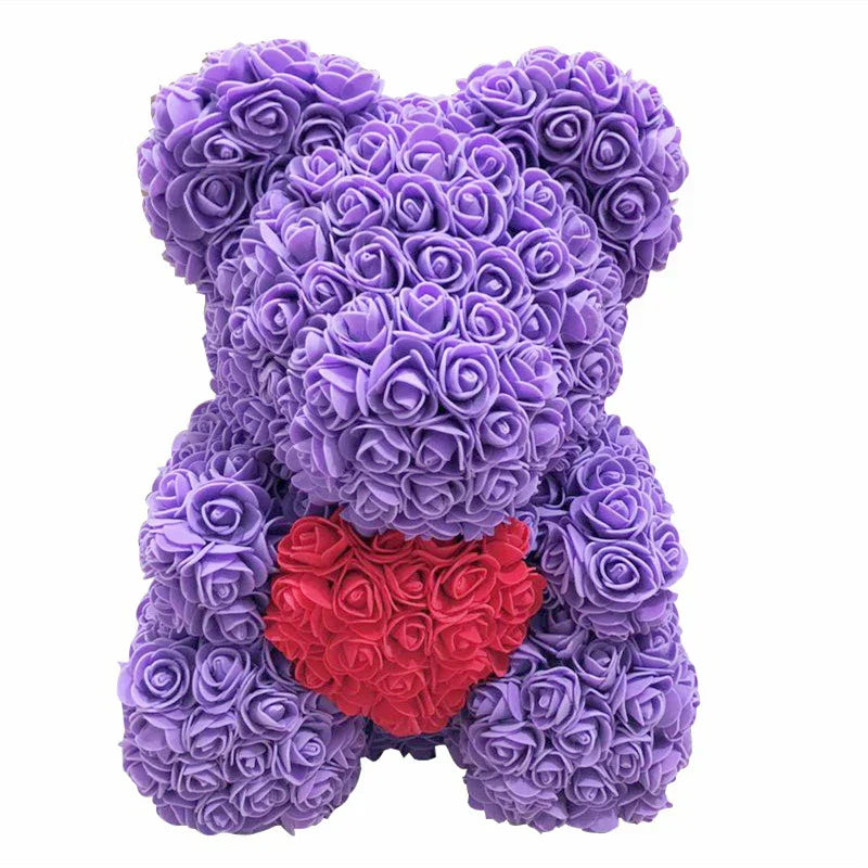 RosaBear | A handcrafted rose teddy for enduring affection