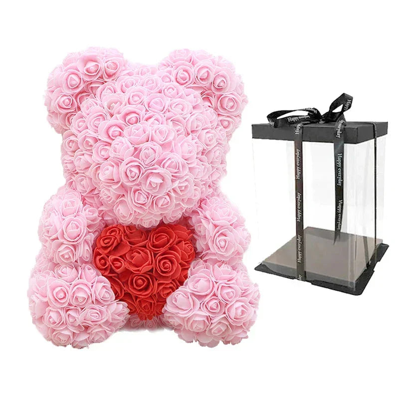 RosaBear | A handcrafted rose teddy for enduring affection