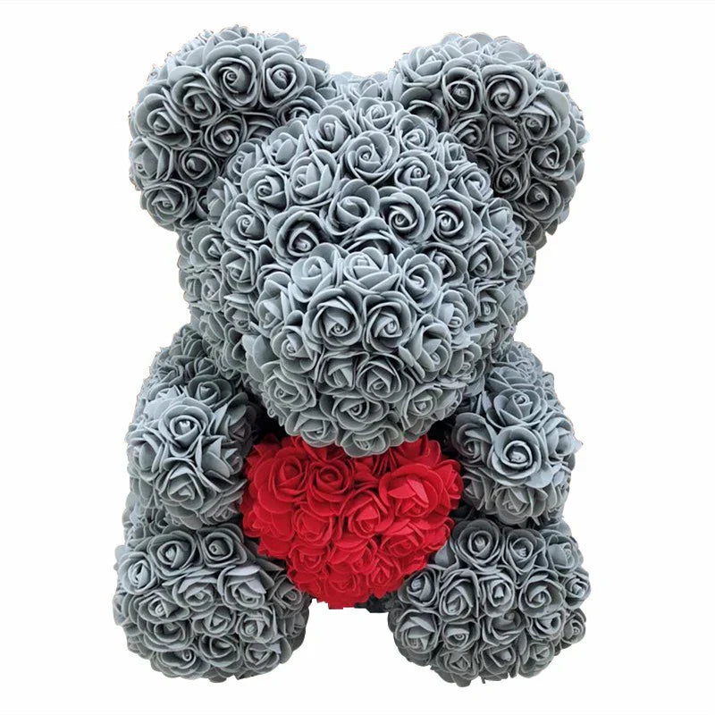 RosaBear | A handcrafted rose teddy for enduring affection