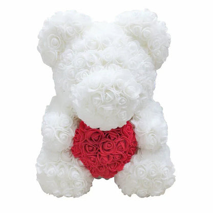 RosaBear | A handcrafted rose teddy for enduring affection