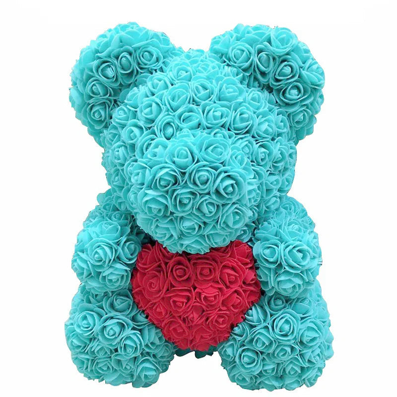 RosaBear | A handcrafted rose teddy for enduring affection