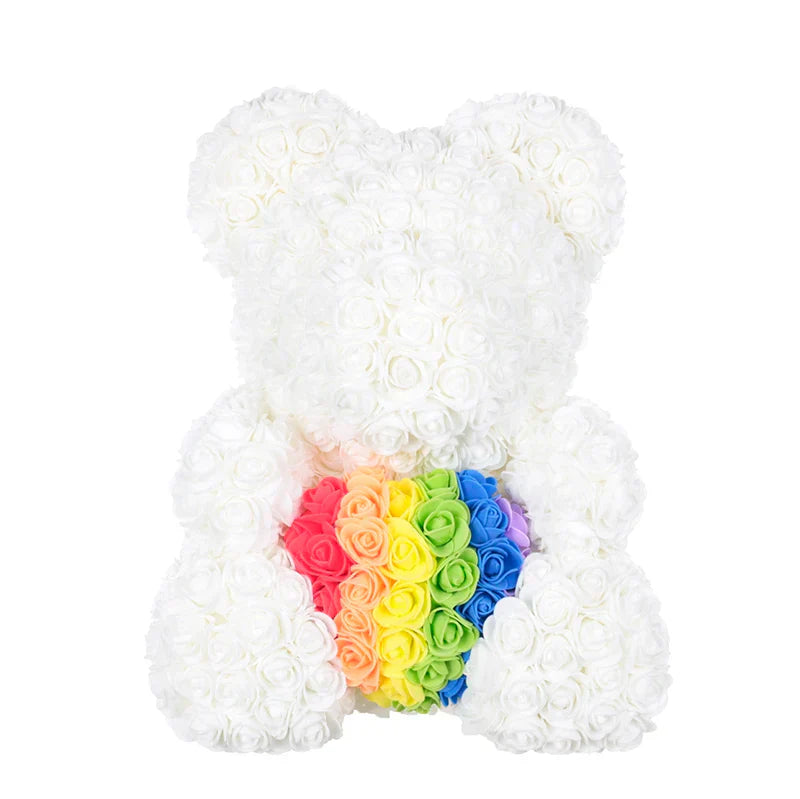RosaBear | A handcrafted rose teddy for enduring affection