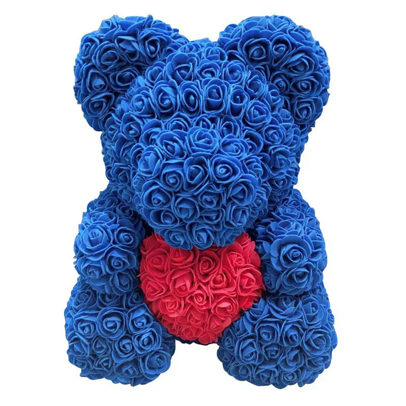 RosaBear | A handcrafted rose teddy for enduring affection