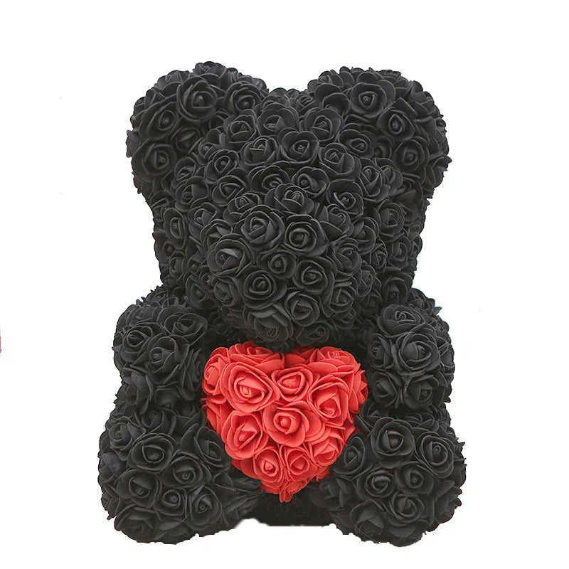 RosaBear | A handcrafted rose teddy for enduring affection