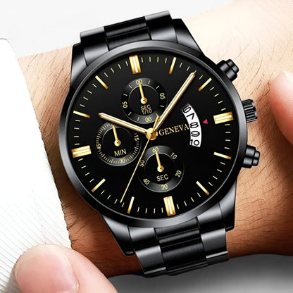 Round Dial Watch with Adjustable Bracelet