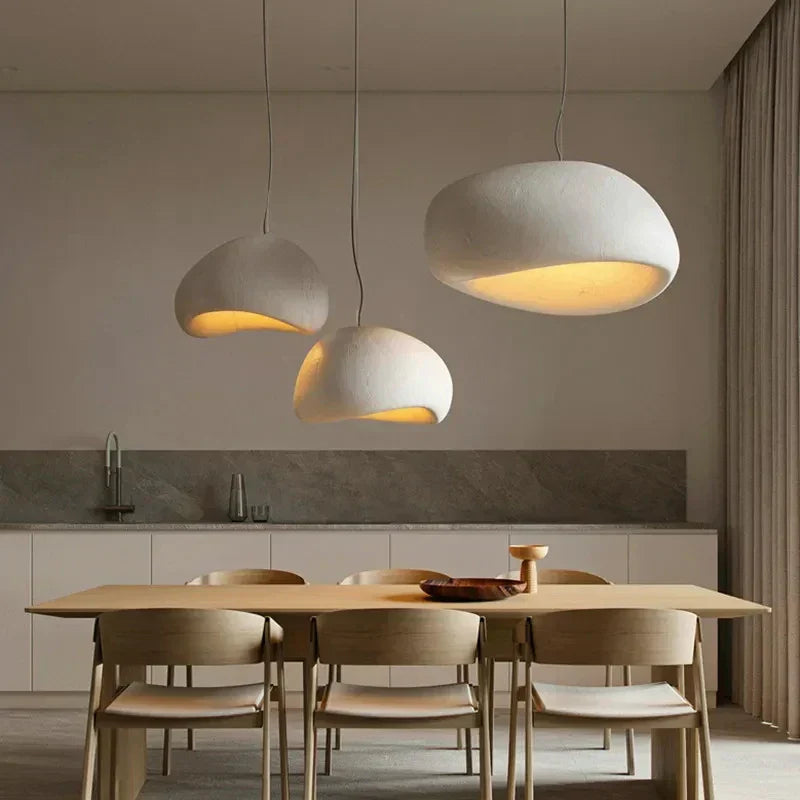 Elegant Pendant Lamp for Dining Room in Japandi Style