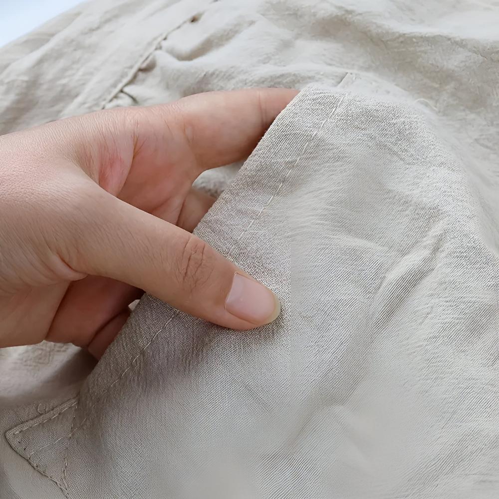 Frilly Linen Pinafore Apron