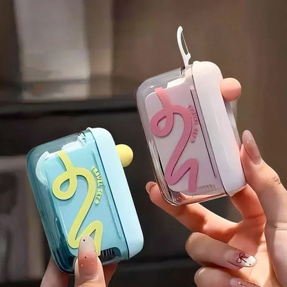 Portable Auto Pop-Up Dental Floss – Refillable Travel Case