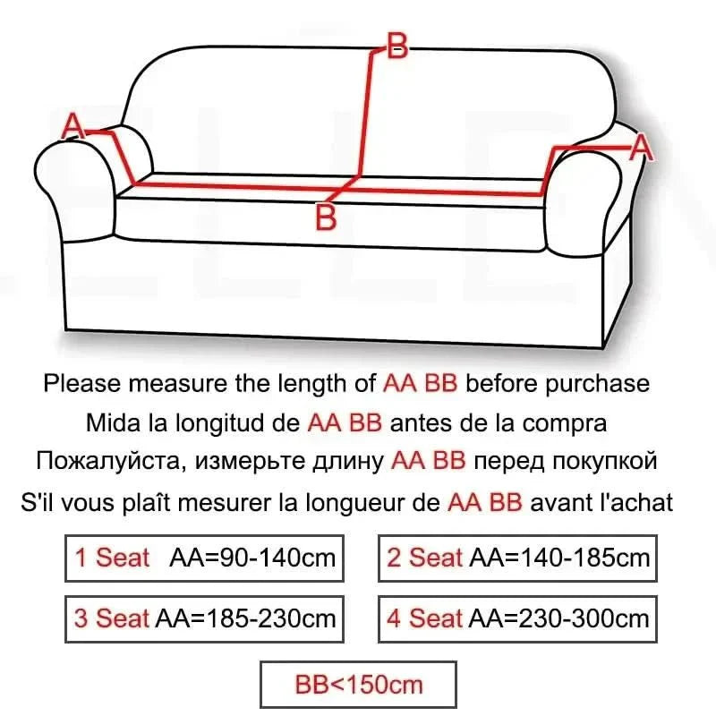 SAMTLUX – Stretch Velvet Sofa Cover