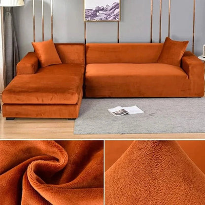 SAMTLUX – Stretch Velvet Sofa Cover
