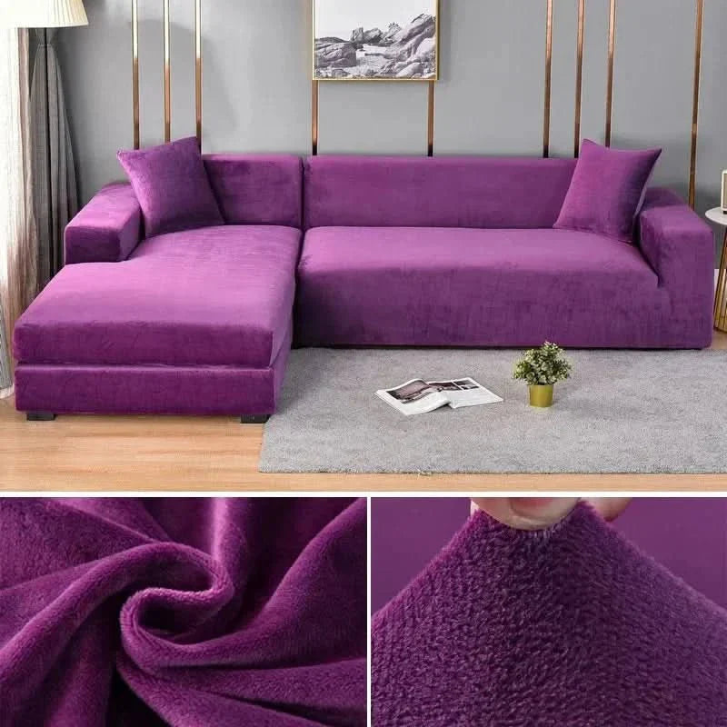 SAMTLUX – Stretch Velvet Sofa Cover