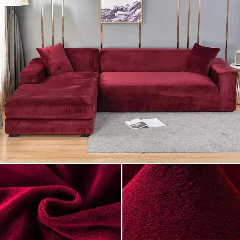 SAMTLUX – Stretch Velvet Sofa Cover