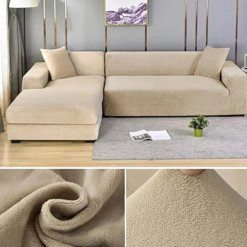 SAMTLUX – Stretch Velvet Sofa Cover