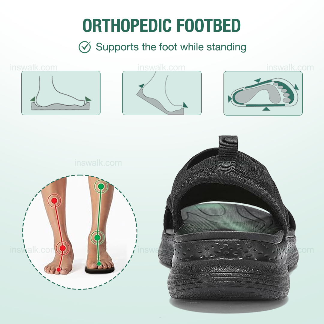 Sanavita Orthopedic Sandals - Black