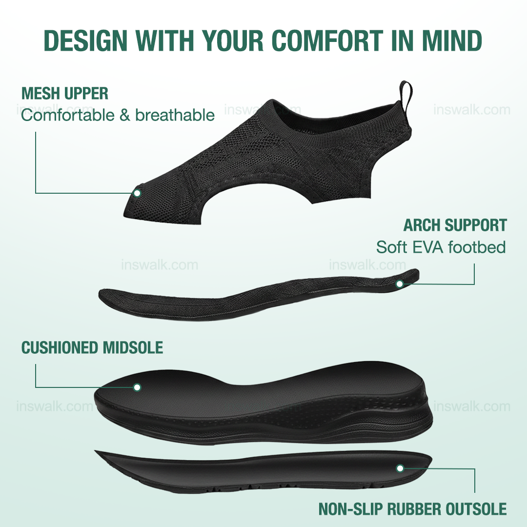 Sanavita Orthopedic Sandals - Black