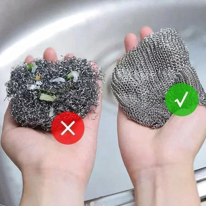 ScrubMaster - Multifunctional Dish Cloth Made of Steel Wire, Reusable & Effective