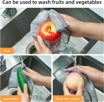ScrubMaster - Multifunctional Dish Cloth Made of Steel Wire, Reusable & Effective