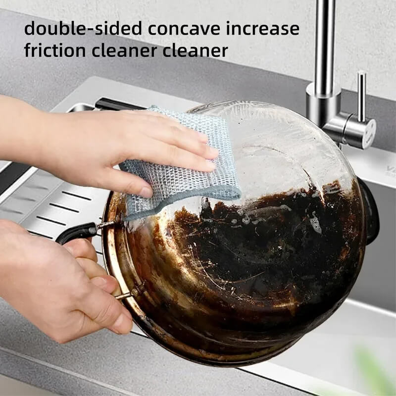 ScrubMaster - Multifunctional Dish Cloth Made of Steel Wire, Reusable & Effective