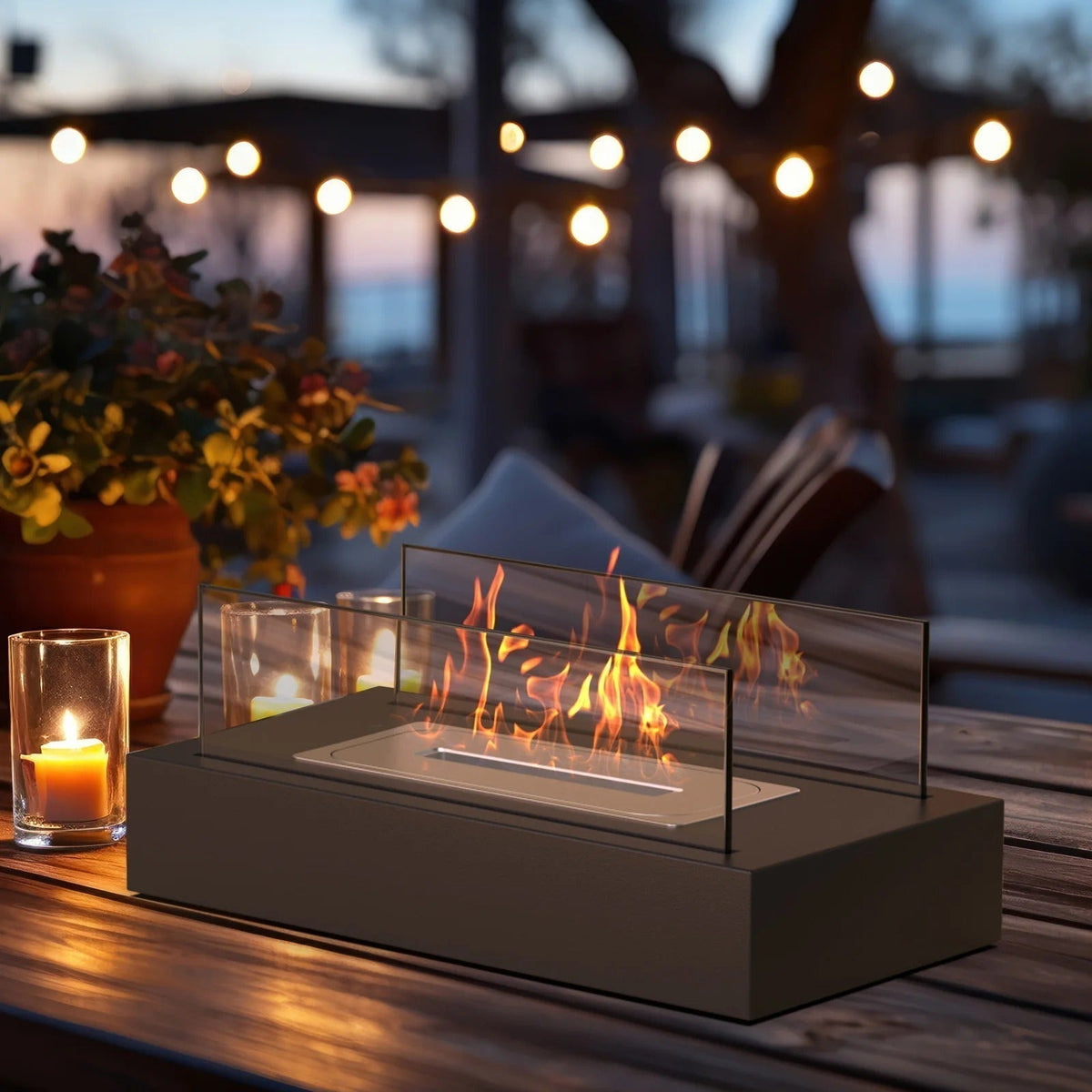 Serenity Flame Luxury Fireplace – Create Magical Evenings with Fire and Style