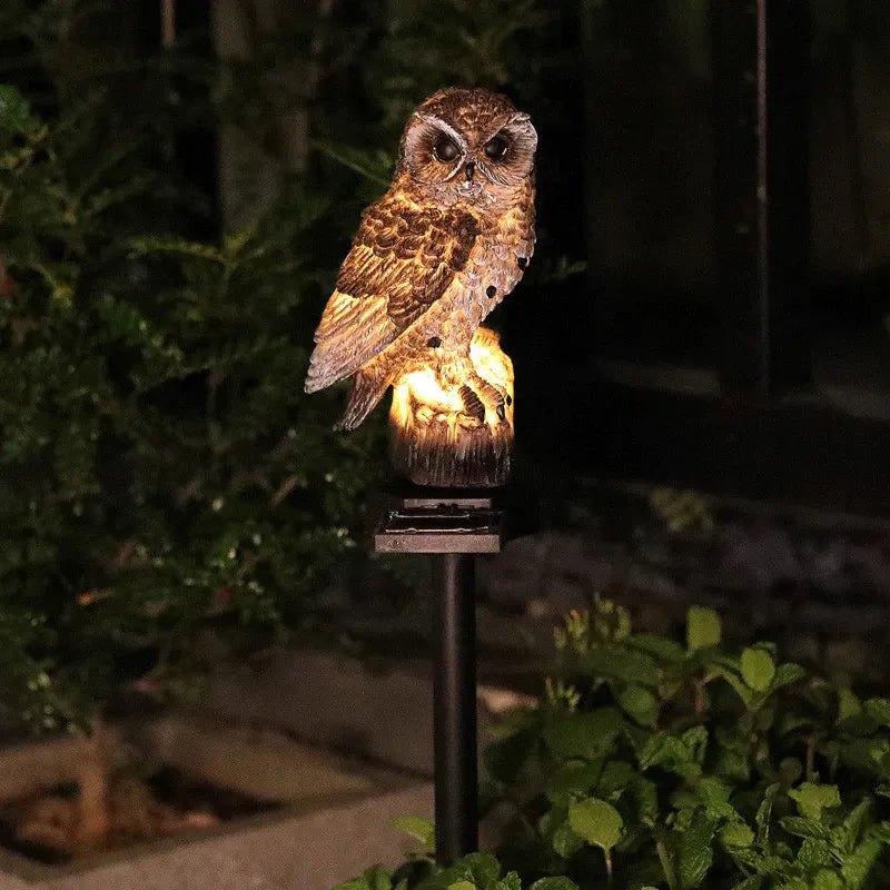 Solar Owl LED Garden Light – Waterproof Outdoor Accent Lighting