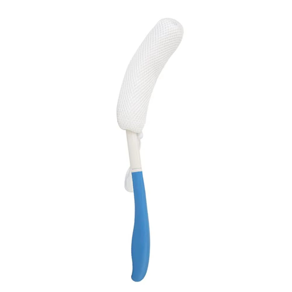 Curved Bath Brush for Reaching Back and Legs