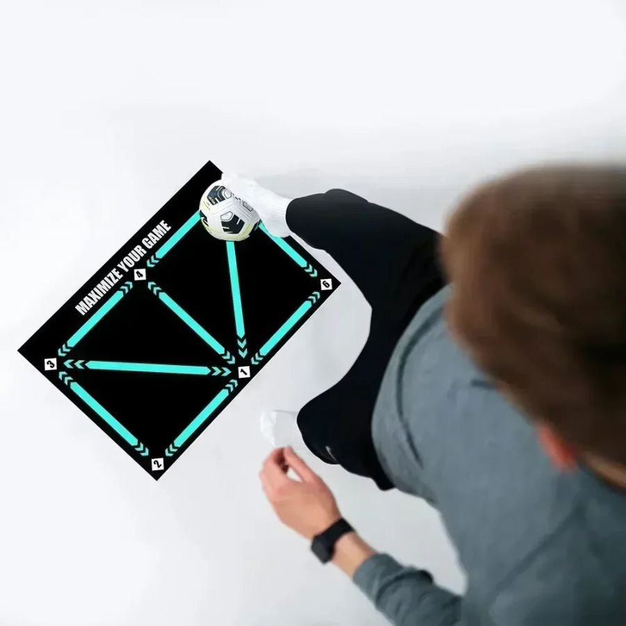 Sideline Edge Football Training Mat Bundle With Video Drills For Home Practice