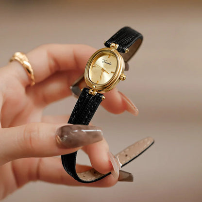 Sienna - Elegant Quartz Watch with Gold Dial