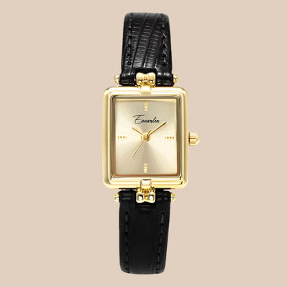 Sienna - Elegant Quartz Watch with Gold Dial