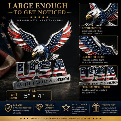 US 250th Anniversary Decorative Metal Emblem