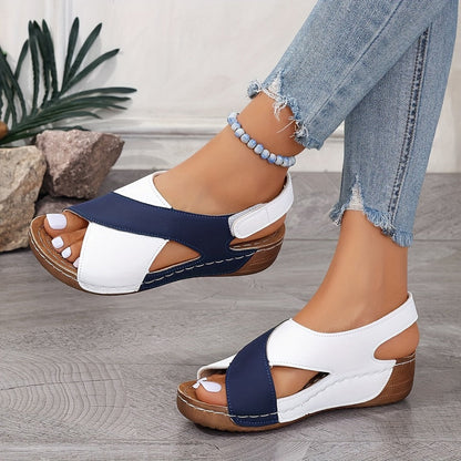 Elevated Wedge Sandals with Arch Support