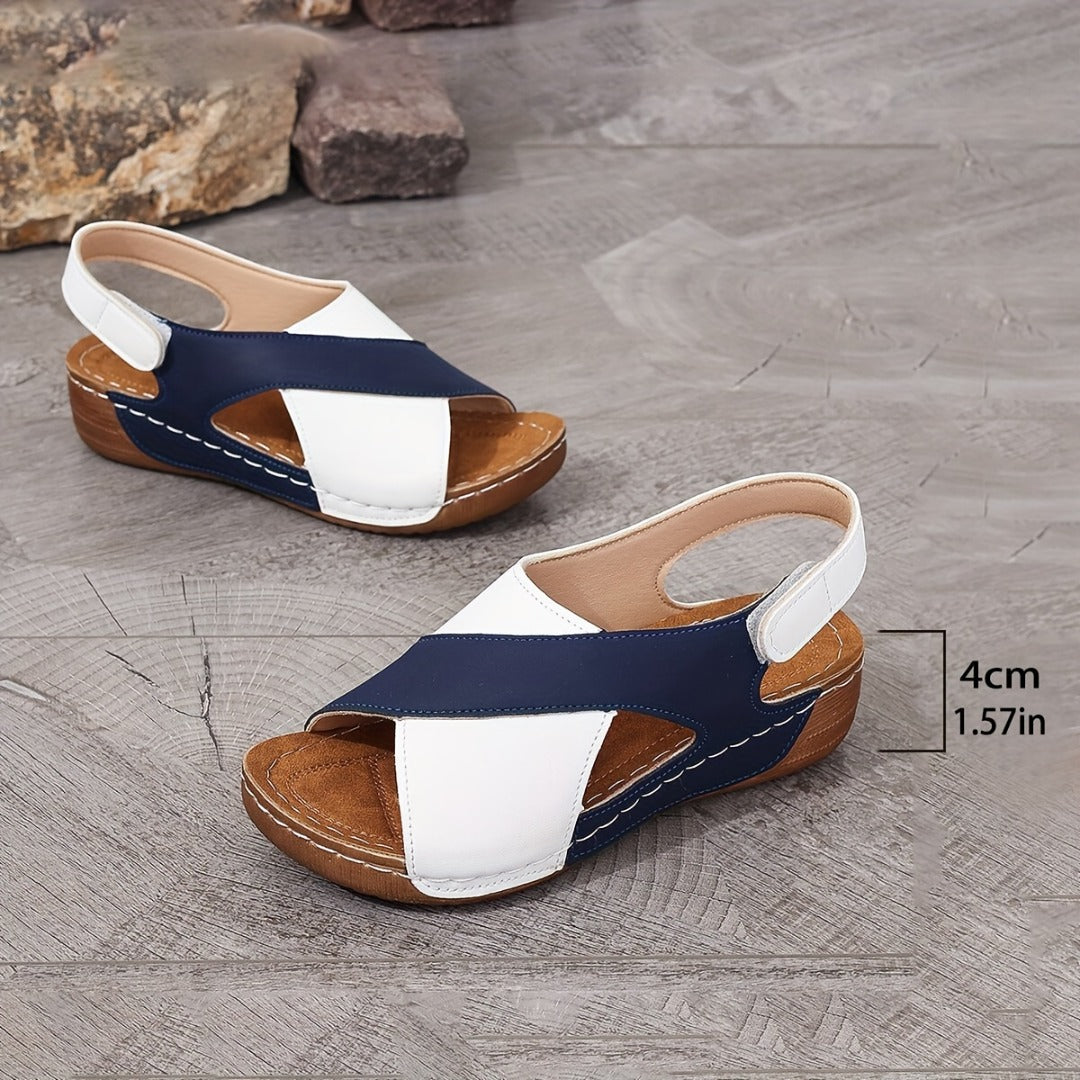 Elevated Wedge Sandals with Arch Support