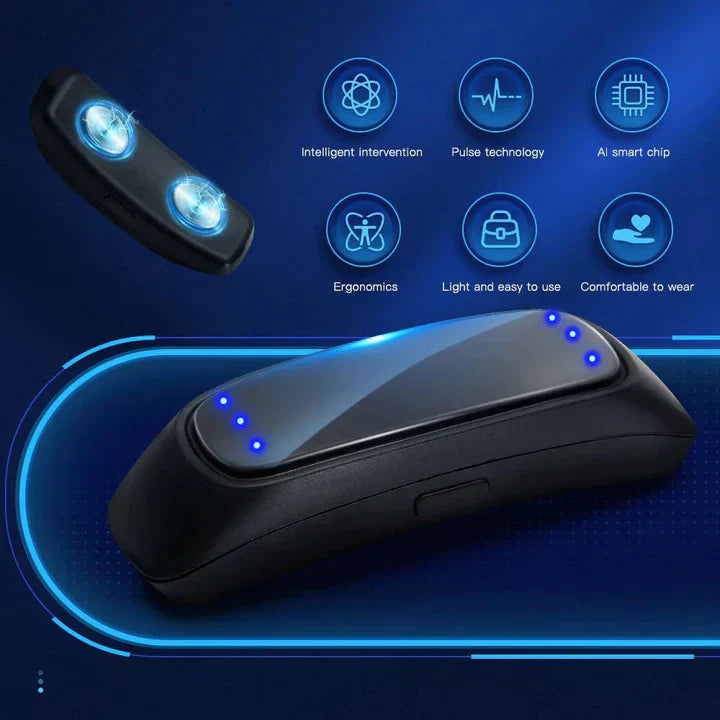 EMS Pulse Snore Stopper Device - Portable Sleep Aid
