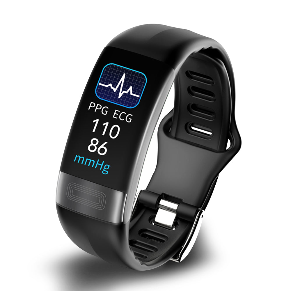 Advanced Fitness Tracker: BP, ECG, HR, SpO2 & Sleep Monitor