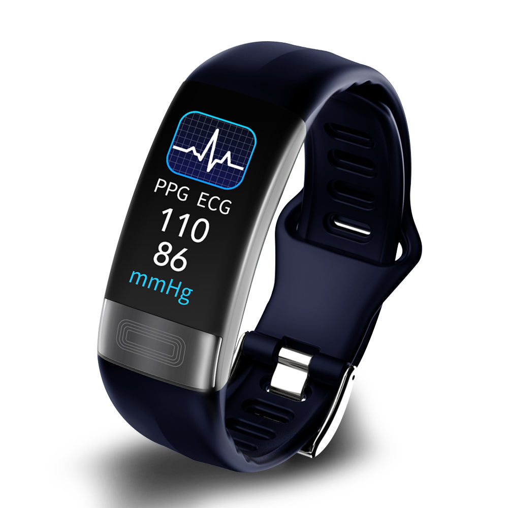 Advanced Fitness Tracker: BP, ECG, HR, SpO2 & Sleep Monitor