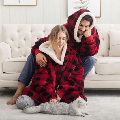 SNUGGOVA – Fleece Hoodie Blanket for Ultimate Comfort