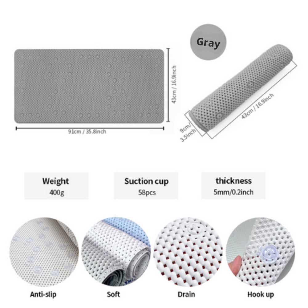 Comfort Grip Textured Bath Mat